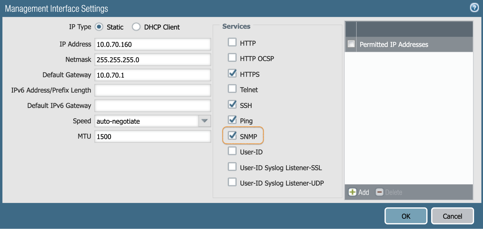 How to enable SNMP on Palo Alto firewalls – Auvik Support